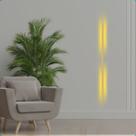 Arandela 1m Luminaria Parede Luz Indireta Decoracao Bivolt Dourado Arandela 1m Luminaria Parede Luz Indireta Decoracao Bivolt Dourado