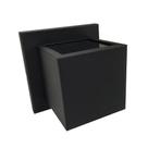 Arandela 2 Focos com Vidro Preta Texturizada - Rioprelustres - 314/2-PRTEX