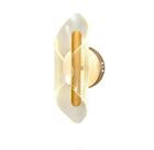 Arandela 28x12x12cm7w 3kbivolt Metal dourado+acrilico Dinâmica