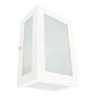 Arandela 5 Vidros Branca Externa Retangular Bocal E27(Branco)