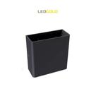 Arandela a led elegance versati 4w av c/ duplo facho reguláveis policarbonato branco 3000k