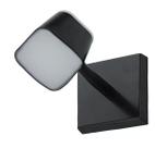 Arandela Andy Quadrada Preto 12cm Led 7W 3000K Bivolt