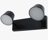 Arandela Andy Redonda Preto 28cm Led 14W 3000K Bivolt
