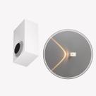 Arandela ARC de Alumínio Externa Branca LED 1W Br. Quente OPUS ST2960