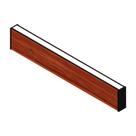 Arandela ARies 18w Dois Focos Madeira Macica Led 3000K