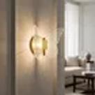 Arandela Borboleta Dinamica Led 3000k Dourada Decorativa de parede