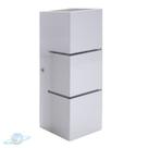 Arandela Branca 30cm 2 Frisos Com 2 Fachos De Luz-E27