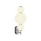 Arandela Bubble 12W 3500K Metal Cromado 3 Globos de Vidro Opalino Bivolt OR1246 Orluce
