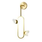 Arandela Butterfly Moderno Dourado 14W 3 em 1