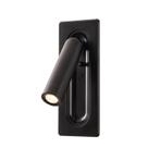 Arandela Cabeceira Leitura de Embutir Preto 17cm Led 3W 3000K Bivolt DS8332 Delis