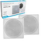 Arandela Caixa Som Ambiente Bluetooth Ativa 140W Quadrada