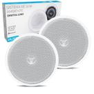 Arandela Caixa Som Ambiente Bluetooth Ativa 140W Redonda