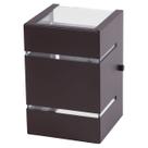 Arandela Catarina 10cm 2 Fachos Frisos Externa Interna Muro Parede Alumínio Marrom - Rei da Iluminação