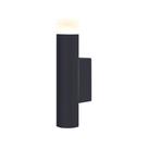 Arandela Cilindro Luxo Preto 14,5cm Led 3W 3 em 1 Bivolt