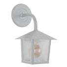 Arandela Colonial Nina Quadrada Vidro Pontilhado E27 Bivolt Branco
