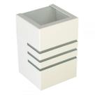 Arandela com friso Branca 12cm 1XG9 - Rioprelustres - AR6204 BR-TEXT