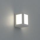 Arandela com led três fachos 2.700k 3w branca ip54 11x9x8cm