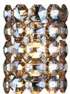 Arandela Cristal Castanha Ambar 1 Lamp. G9 - Chandelie