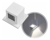 Arandela Cubo Facho Fenda e Foco Branco P/ G9 Starlumen St2942