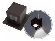 Arandela Cubo Facho Fenda e Foco Marrom P/ G9 Starlumen St2942