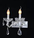 Arandela De Cristal Dupla 2 Lamp. E14 Hevvy My 94129 / W2