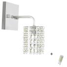 Arandela De Cristal Legitimo Clearcast com Lâmpadas 3000K (B Arandela De Cristal Legitimo Clearcast com Lâmpadas 3000K (B