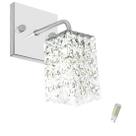 Arandela De Cristal Legitimo Clearwall com Lâmpada 3000K