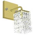 Arandela De Cristal Legitimo Clearwall Dourado Perfeita