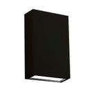Arandela de Efeito Externa Duplo Facho Duo LED 6W Branco Quente 3000K Bivolt - Preto