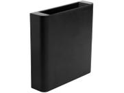 Arandela de Efeito Externa Slim Preta LED 3W Branco Frio 6500K 2 Fachos Parede Muro