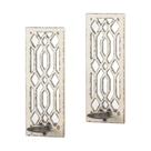 Arandela de parede Accent Plus Deco Mirror com vela (conjunto de 2) Arandela de parede Accent Plus Deco Mirror com vela (conjunto de 2)