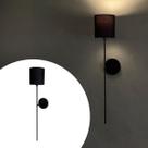 Arandela De Parede Clássica Alumínio e Bivolt com Cúpula Bege, Preto e Branco Ref 83