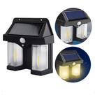 Arandela De Parede Com Luz Solar Sensor De Presença Externa