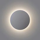 Arandela De Parede Eclipse Redonda Luz Indireta 30cm Branca 127/220v Branco