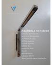 Arandela de parede inox 304 com led 64 cm x 49 cm