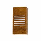 Arandela de Parede Interna Madeira Imbuia Clean 30x15cm 1XE27