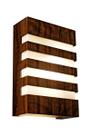 Arandela de Parede Interna Madeira Ripado 30x20cm 1XE27