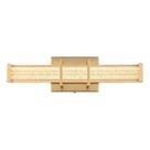 Arandela de parede LED Living District Ivaan 16" em ouro acetinado