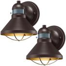 Arandela de parede LED para exterior LONEDRUID, pacote com 2 sensores de movimento IP65