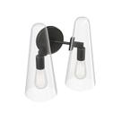 Arandela de parede Modway Beacon 2-Light Clear Black