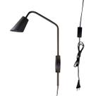 Arandela de Parede New City c/ Plug e interruptor - Preto Arandela de Parede New City c/ Plug e interruptor - Preto