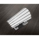 Arandela de parede Paulistinha Base Inox Vidro Decorado