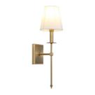Arandela de parede PERMO Classic Rustic Industrial com sombra branca