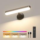 Arandela de parede PopoIron LED 7500mAh, bateria remota 360 RGB