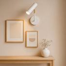 Arandela de Parede Sofhie em L com Cúpula Articulada - Luminária Moderna