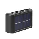 Arandela de Parede Solar Preta 1W Sensor Automático À Prova dÁgua IP65