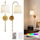 Arandela de parede Yinglap recarregável sem fio RGB, conjunto de 2 Arandela de parede Yinglap recarregável sem fio RGB, conjunto de 2