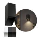 Arandela de Sobrepor Bisel 1 Foco Parede/Muro/Fachada 1xGU10 Starlumen ST3256 - Preto Arandela de Sobrepor Bisel 1 Foco Parede/Muro/Fachada 1xGU10 Starlumen ST3256 - Preto