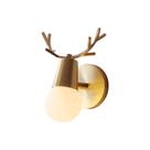 Arandela Deer Head Dourado Led 8W 3000K Bivolt LA0050 Delis