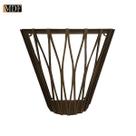 Arandela Design Sanfonada Mdf Madeira Imbuia Arandela Design Sanfonada Mdf Madeira Imbuia
